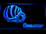 Cincinnati Bengals Coors Light LED Neon Sign USB - Blue - TheLedHeroes
