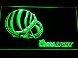 Cincinnati Bengals Coors Light LED Neon Sign USB - Green - TheLedHeroes