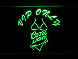 Coors Light Bikini VIP Only LED Neon Sign USB - Green - TheLedHeroes
