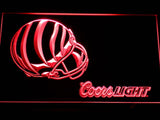 Cincinnati Bengals Coors Light LED Neon Sign USB - Red - TheLedHeroes