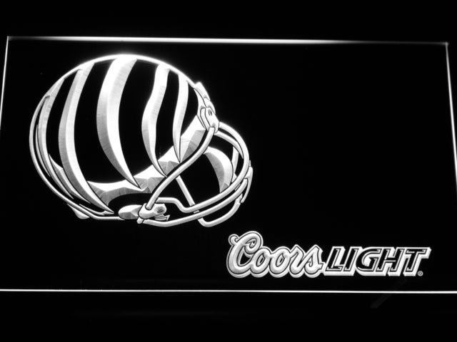 FREE Cincinnati Bengals Coors Light LED Sign - White - TheLedHeroes