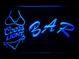 Coors Light Bikini Bar LED Neon Sign Electrical - Blue - TheLedHeroes