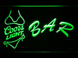 Coors Light Bikini Bar LED Neon Sign Electrical - Green - TheLedHeroes