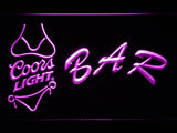 FREE Coors Light Bikini Bar LED Sign - Purple - TheLedHeroes