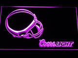 Cleveland Browns Coors Light LED Neon Sign USB - Purple - TheLedHeroes