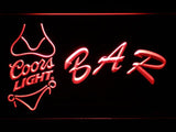 Coors Light Bikini Bar LED Neon Sign Electrical - Red - TheLedHeroes