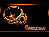 Dallas Cowboys Coors Light LED Sign - Orange - TheLedHeroes
