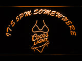 FREE Coors Light Bikini It's 5 pm Somewhere LED Sign - Orange - TheLedHeroes