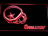 Dallas Cowboys Coors Light LED Neon Sign Electrical - Red - TheLedHeroes