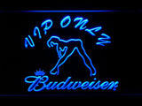 Budweiser Girl VIP Only LED Neon Sign Electrical - Blue - TheLedHeroes