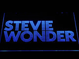 Stevie Wonder LED Neon Sign USB - Blue - TheLedHeroes