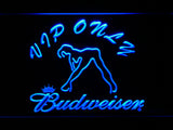 FREE Budweiser Girl VIP Only LED Sign - Blue - TheLedHeroes