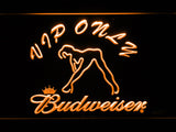 FREE Budweiser Girl VIP Only LED Sign - Orange - TheLedHeroes