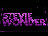 Stevie Wonder LED Neon Sign USB - Purple - TheLedHeroes