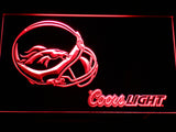 Denver Broncos Coors Light LED Sign - Red - TheLedHeroes