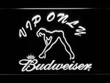 Budweiser Girl VIP Only LED Neon Sign Electrical - White - TheLedHeroes