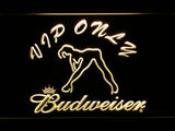 FREE Budweiser Girl VIP Only LED Sign - Yellow - TheLedHeroes