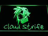 Cloud Strife Final Fantasy VII LED Neon Sign USB - Green - TheLedHeroes
