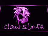 FREE Cloud Strife Final Fantasy VII LED Sign - Purple - TheLedHeroes