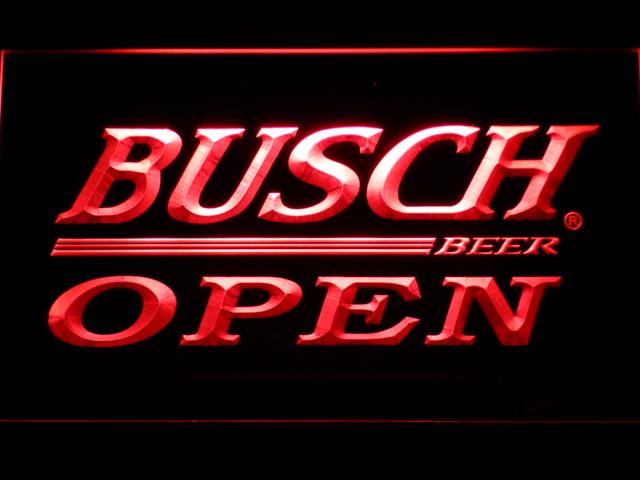 Busch Open LED Neon Sign Electrical - Red - TheLedHeroes