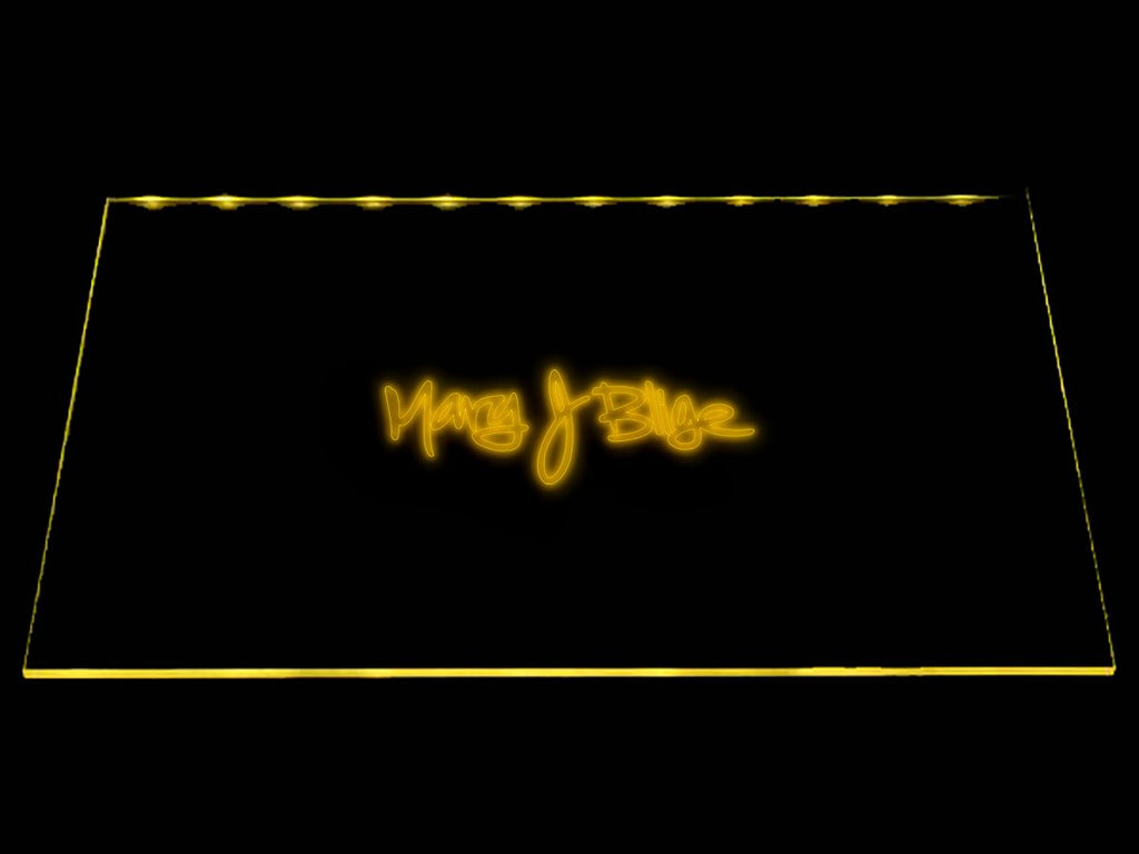 Mary J. Blige LED Neon Sign Electrical - Yellow - TheLedHeroes