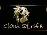 FREE Cloud Strife Final Fantasy VII LED Sign - Yellow - TheLedHeroes