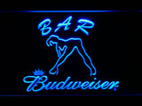 FREE Budweiser Girl Bar LED Sign - Blue - TheLedHeroes