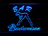 Budweiser Girl Bar LED Neon Sign Electrical - Blue - TheLedHeroes