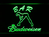FREE Budweiser Girl Bar LED Sign - Green - TheLedHeroes