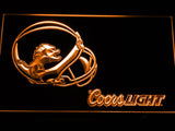 Detroit Lions Coors Light LED Neon Sign Electrical - Orange - TheLedHeroes