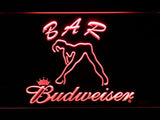Budweiser Girl Bar LED Neon Sign Electrical - Red - TheLedHeroes