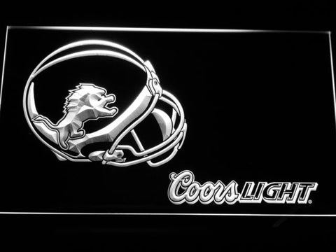 Detroit Lions Coors Light LED Neon Sign USB - White - TheLedHeroes