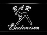 Budweiser Girl Bar LED Neon Sign Electrical - White - TheLedHeroes