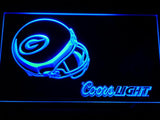 Green Bay Packers Coors Light LED Neon Sign USB - Blue - TheLedHeroes