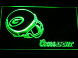 Green Bay Packers Coors Light LED Neon Sign Electrical - Green - TheLedHeroes
