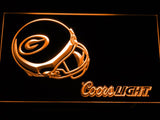 Green Bay Packers Coors Light LED Neon Sign Electrical - Orange - TheLedHeroes
