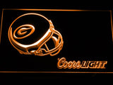 Green Bay Packers Coors Light LED Neon Sign USB - Orange - TheLedHeroes