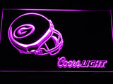 FREE Green Bay Packers Coors Light LED Sign - Purple - TheLedHeroes