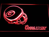 Green Bay Packers Coors Light LED Neon Sign USB - Red - TheLedHeroes