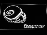 Green Bay Packers Coors Light LED Neon Sign USB - White - TheLedHeroes