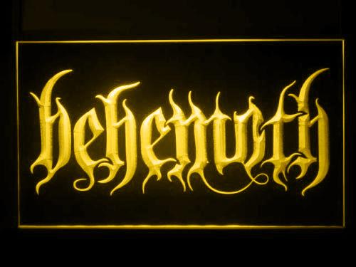 Behemoth (2)  LED Neon Sign USB - Yellow - TheLedHeroes