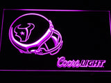 FREE Houston Texans Coors Light LED Sign - Purple - TheLedHeroes