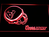 Houston Texans Coors Light LED Sign - Red - TheLedHeroes