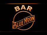 Blue Moon Bar LED Neon Sign USB - Orange - TheLedHeroes