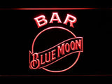Blue Moon Bar LED Neon Sign USB - Red - TheLedHeroes