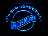 Blue Moon It's 5pm Somewhere LED Neon Sign USB -  - TheLedHeroes