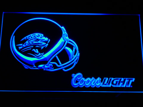 FREE Jacksonville Jaguars Coors Light LED Sign - Blue - TheLedHeroes