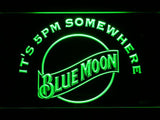 Blue Moon It's 5pm Somewhere LED Neon Sign Electrical -  - TheLedHeroes