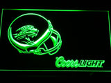 Jacksonville Jaguars Coors Light LED Neon Sign Electrical - Green - TheLedHeroes