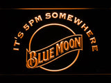 Blue Moon It's 5pm Somewhere LED Neon Sign USB -  - TheLedHeroes